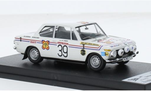 Bmw 2002 1/43 Trofeu Ti Alpenfahrt 1973 #39 G.W.Stroppe/W.Smolej 1:43 modellautos
