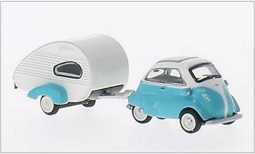 Bmw Isetta Export 1/87 Schuco t&Atilde;&frac14;rkis/weiss modellautos