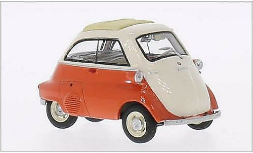 Bmw Isetta citadine 1/43 Schuco orange/beige modellautos