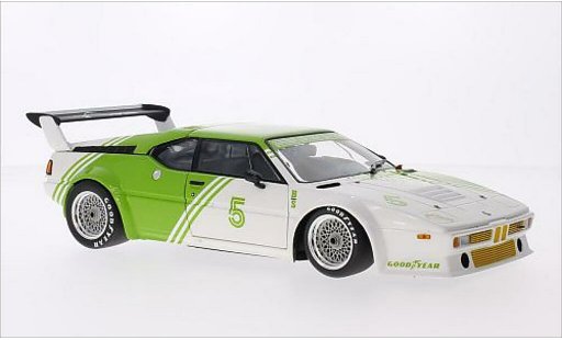 Bmw M1 1980 1/18 Minichamps E26 weiss/gr&Atilde;&frac14;n No.5 modellautos
