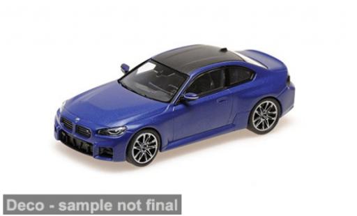 Modellautos Bmw M2 blau/schwarz 2023 1/43 Minichamps