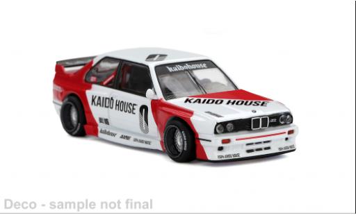 Modellautos Bmw M3 (E30) KH REDBORO rot/weiss 1989 1/64 Mini GT