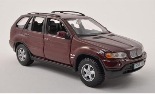 Bmw X5 E53 1/24 Burago rot modellautos