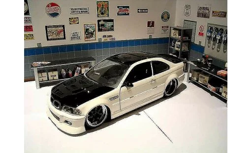 Bmw M3 ac schnitzer 1/18 Jada Toys E46 black & white modellautos