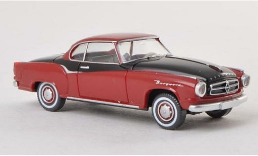 Borgward Isabella coupe 1/87 Wiking rot/schwarz modellautos
