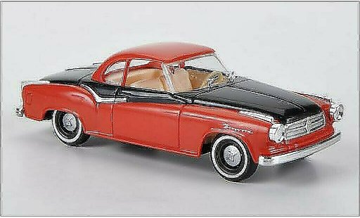 Borgward Isabella berline 1/87 Busch rot/schwarz 1958 modellautos