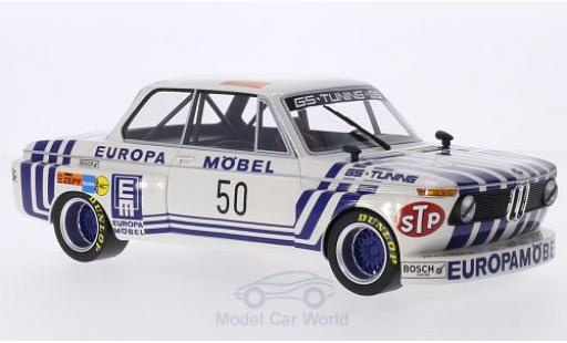 Bmw 2002 1/18 BoS Models Gr.2 No.50 GS Tuning Europa Möbel DRM 1974 J.Obermoser modellautos