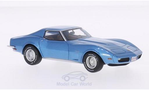 Chevrolet Corvette C3 1/43 BoS Models (C3) mettalic blau 1973 modellautos