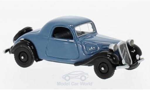 Modellautos Citroen Traction 1/87 BoS Models Avant Faux Cabriolet blau/schwarz 1936 Citroen Traction 1/87 BoS Models Avant Faux Cabriolet blau/schwarz 1936 modellautos