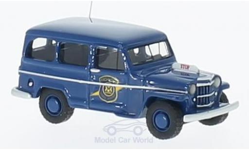 Modellautos Jeep Willys 1/87 BoS Models Station Wagon blau Michigan State Police 1954 Jeep Willys 1/87 BoS Models Station Wagon blau Michigan State Police 1954 modellautos