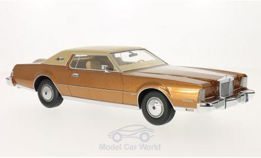 Lincoln Continental 1/18 BoS Models Mark IV Luxus mettalic braun/matt-beige 1974 modellautos