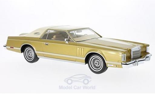 Lincoln Continental 1978 1/18 BoS Models MkV Coupe gold/beige 1978 modellautos