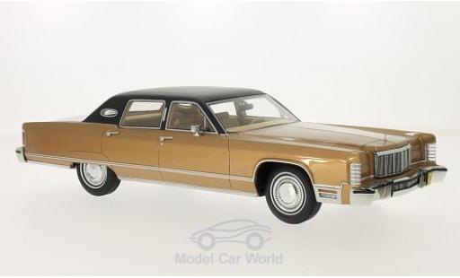 Lincoln Continental 1/18 BoS Models Sedan mettalic braun 1975 ohne Vitrine modellautos