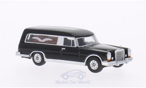 Mercedes 600 1/87 BoS Models (W100) Pollmann schwarz 1969 Bestattungswagen modellautos