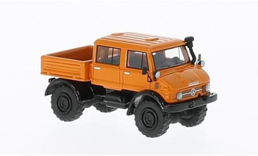 Modellautos Mercedes Unimog 1/87 BoS Models U416 DoKa orange 1977 Mercedes Unimog 1/87 BoS Models U416 DoKa orange 1977 modellautos