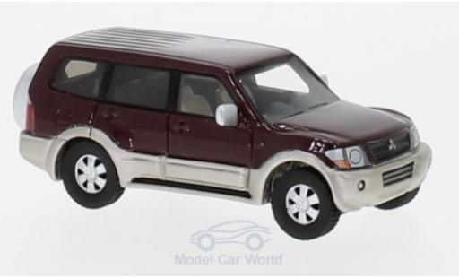 Modellautos Mitsubishi Pajero 1/87 BoS Models mettalic rot 2003 Mitsubishi Pajero 1/87 BoS Models mettalic rot 2003 modellautos