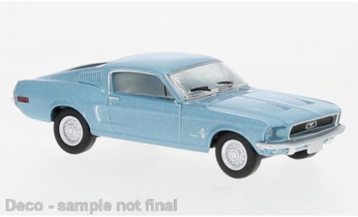 Modellautos Ford Mustang 1/87 Brekina Fastback metallise blau 1968 Ford Mustang 1/87 Brekina Fastback metallise blau 1968 modellautos