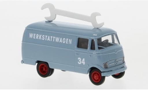 Mercedes CLA 1/87 Brekina L 319 fourgon bleu clair Werkstattwagen 1956 modellautos