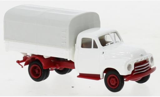 Opel Blitz 1/87 Brekina PP blanche/rouge foncé 1952 modellautos