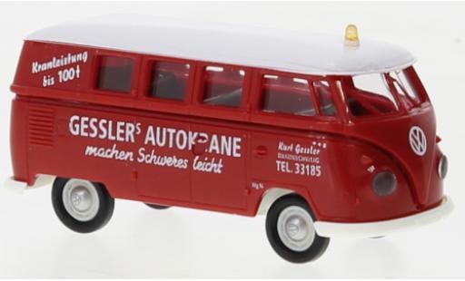Volkswagen T1 1/87 Brekina b camionnette Gesslers Gesslers chariot-grue 1960 modellautos