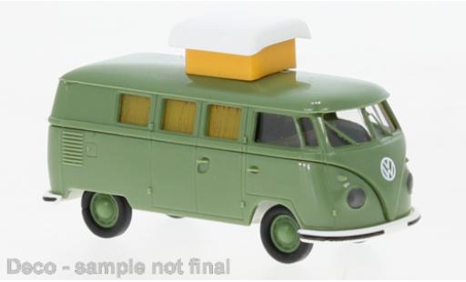 Volkswagen T1 1/87 Brekina b Camper grün 1960 modellautos