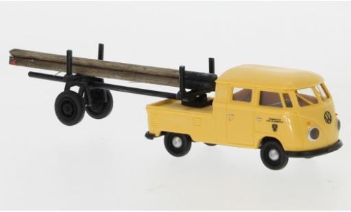 Modellautos Volkswagen T1 1/87 Brekina b Doka avec Trailer Autrichien Post 1960 Volkswagen T1 1/87 Brekina b Doka avec Trailer Autrichien Post 1960 modellautos