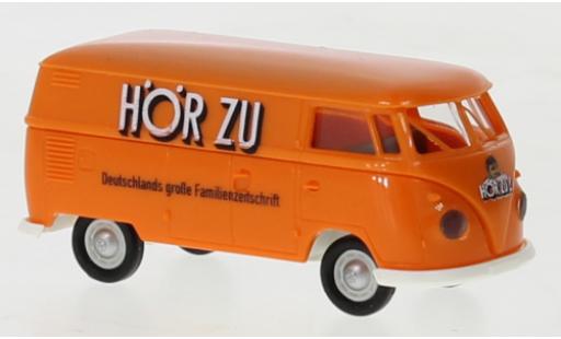 Modellautos Volkswagen T1 1/87 Brekina b fourgon HörZu orange Hörzu 1960 Volkswagen T1 1/87 Brekina b fourgon HörZu orange Hörzu 1960 modellautos