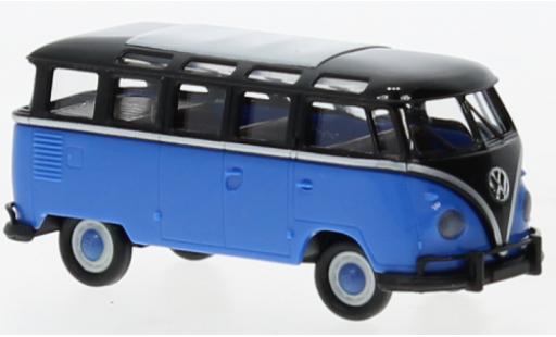 Volkswagen T1 1/87 Brekina b Samba noire/bleu 1960 modellautos