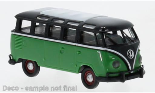 Modellautos Volkswagen T1 1/87 Brekina b Samba noire/vert 1960 Volkswagen T1 1/87 Brekina b Samba noire/vert 1960 modellautos