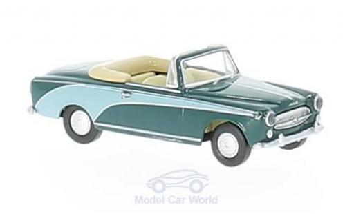Modellautos Peugeot 403 1/87 Brekina Cabrio de Luxe grün Peugeot 403 1/87 Brekina Cabrio de Luxe grün modellautos