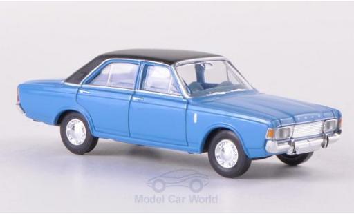 Ford 20M 1/87 Brekina 20m (P7b) blau/matt-schwarz modellautos