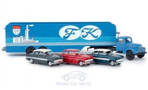 Modellautos Ford FK 1/87 Brekina 3500 Köln Autotransport-SZ mit 3 12m Modellen Ford FK 1/87 Brekina 3500 Köln Autotransport-SZ mit 3 12m Modellen modellautos