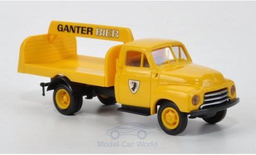 Modellautos Opel Blitz 1/87 Brekina Getränkepritsche Ganter Bier Opel Blitz 1/87 Brekina Getränkepritsche Ganter Bier modellautos