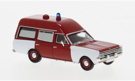 Modellautos Opel Rekord 1/87 Brekina C KTW rot/weiss Feuerwehr 1968 1:87 Opel Rekord 1/87 Brekina C KTW rot/weiss Feuerwehr 1968 1:87 modellautos