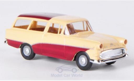 Modellautos Opel Rekord 1/87 Brekina P1 Caravan beige/rot Opel Rekord 1/87 Brekina P1 Caravan beige/rot modellautos