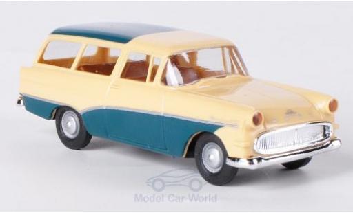 Modellautos Opel Rekord 1/87 Brekina P1 Caravan beige/türkis Opel Rekord 1/87 Brekina P1 Caravan beige/türkis modellautos