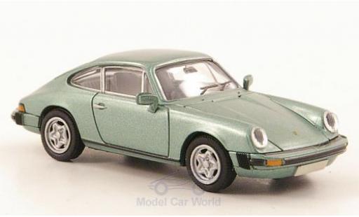 Porsche 911 1/87 Brekina Coupe mettalic grün modellautos