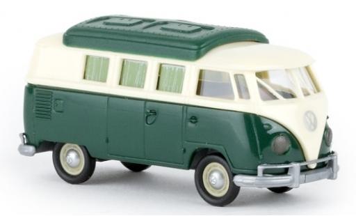 Modellautos Volkswagen T1 1/87 Brekina b Camper beige/grün 1960 avec Dormobildach Volkswagen T1 1/87 Brekina b Camper beige/grün 1960 avec Dormobildach modellautos