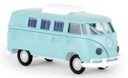 Modellautos Volkswagen T1 1/87 Brekina b Camper türkis 1960 avec toit extensible Volkswagen T1 1/87 Brekina b Camper türkis 1960 avec toit extensible modellautos