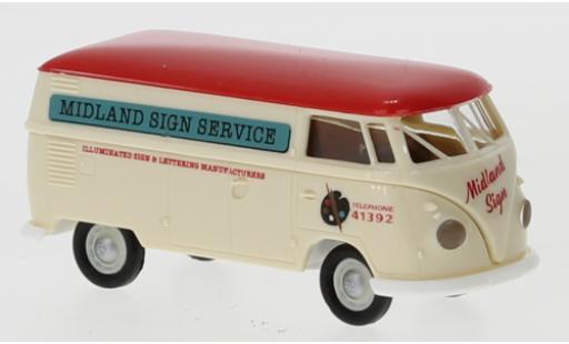 Modellautos Volkswagen T1 1/87 Brekina b Kasten Midland Sign Service 1960 Volkswagen T1 1/87 Brekina b Kasten Midland Sign Service 1960 modellautos