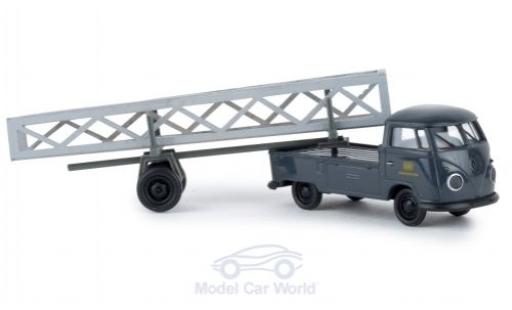 Volkswagen T1 1/87 Brekina b Pritsche DB mit Nachläufer und Ladegut modellautos