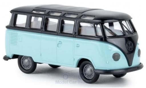 Modellautos Volkswagen T1 1/87 Brekina b Samba schwarz/türkis Volkswagen T1 1/87 Brekina b Samba schwarz/türkis modellautos