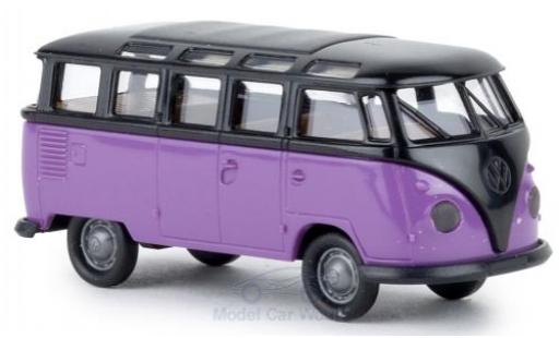 Modellautos Volkswagen T1 1/87 Brekina b Samba schwarz/lila Volkswagen T1 1/87 Brekina b Samba schwarz/lila modellautos