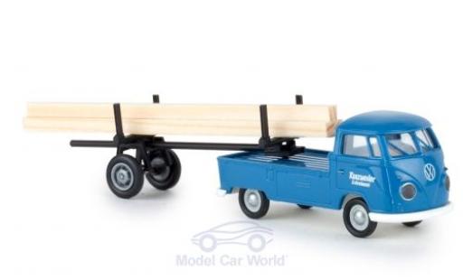 Modellautos Volkswagen T1 B 1/87 Brekina b Schreinerei Kunzweiler mit beladenem Nachläufer Volkswagen T1 B 1/87 Brekina b Schreinerei Kunzweiler mit beladenem Nachläufer modellautos