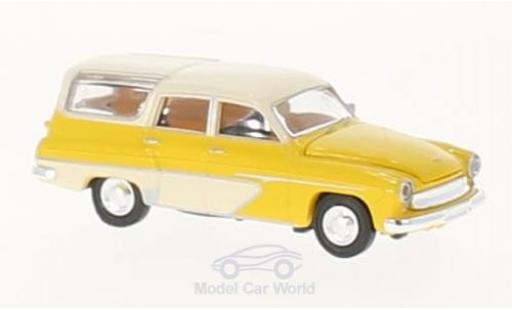Modellautos Wartburg 311 1/87 Brekina Camping gelb/weiss Wartburg 311 1/87 Brekina Camping gelb/weiss modellautos