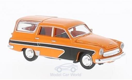 Wartburg 311 1/87 Brekina Camping orange/schwarz modellautos