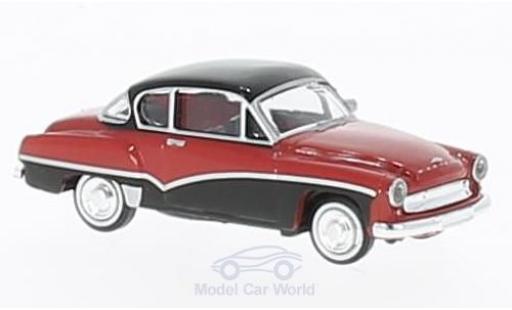 Wartburg 311 1/87 Brekina Coupe rot/schwarz modellautos