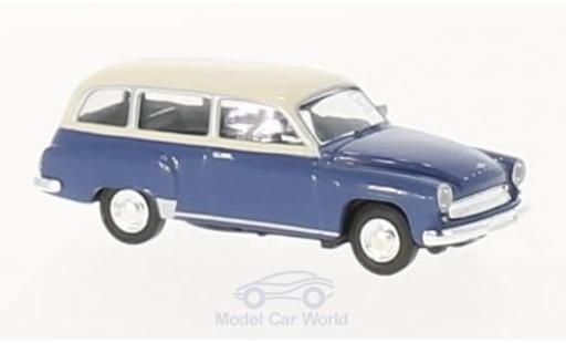 Wartburg 311 1/87 Brekina Kombi blau/beige modellautos