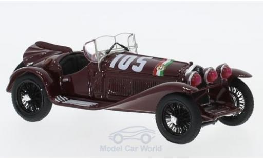 Alfa Romeo 2300 1/43 Brumm RHD No.105 Mille Miglia 1932 T.Nuvolari/G-B.Guidotti modellautos