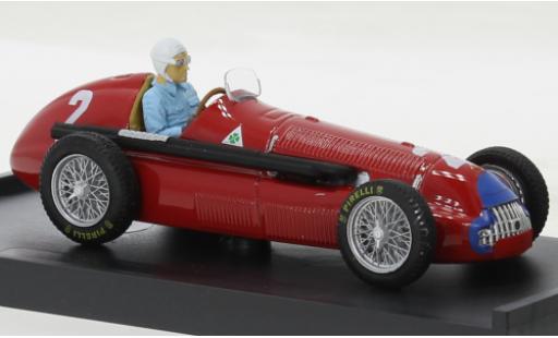 Modellautos Alfa Romeo 158 1/43 Brumm metallise rouge No.2 formule 1 GP Grande-Bretagne 1950 Alfa Romeo 158 1/43 Brumm metallise rouge No.2 formule 1 GP Grande-Bretagne 1950 modellautos